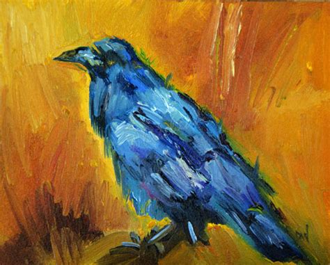Diane Whitehead Art Out West Not A Painting A Day Crow Knows All