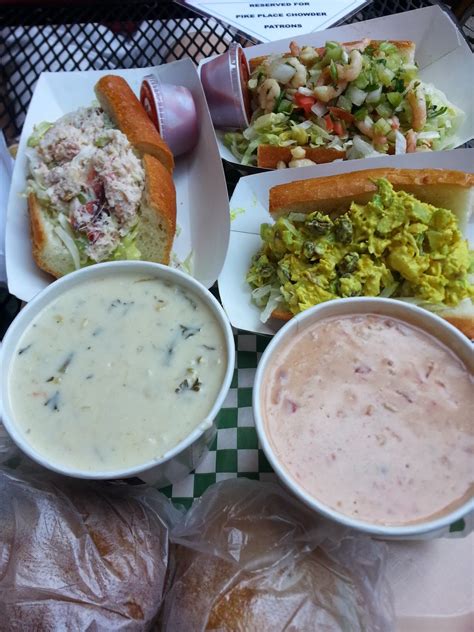 You'll wish it was even closer because they have the best clam chowder in seattle. feeling famished: pike place chowder: seattle staple