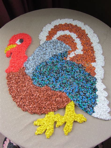 Great savings & free delivery / collection on many items. Vintage Melted Plastic Popcorn Thanksgiving Turkey Wall ...
