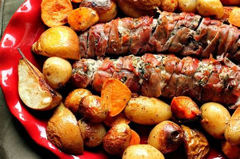 Asian pear prosciutto appetizerssavor the best. Prosciutto-Wrapped Pork Tenderloin | Pork recipes, Pork ...