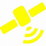 Satellite Yellow Icons Icon Custom