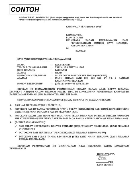 # contoh surat lamaran kerja di bank, pt, dan perusahaan swasta. Tulis Tangan Kertas Folio Bergaris Contoh Surat Lamaran ...
