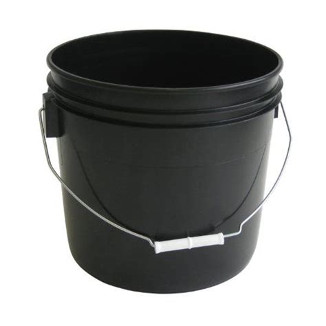Gallon Heavy Duty Black Plastic Bucket Pack Argee Rg Blk Black Bucket Plastic