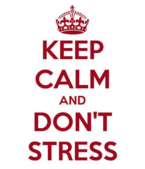 keep calm and don t stress the blog hop