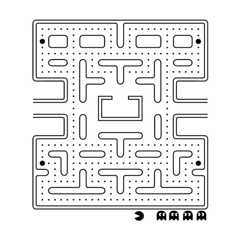 39+ pacman coloring pages for printing and coloring. Download Square Madness Pacman Ms Maze Party Angle HQ PNG ...