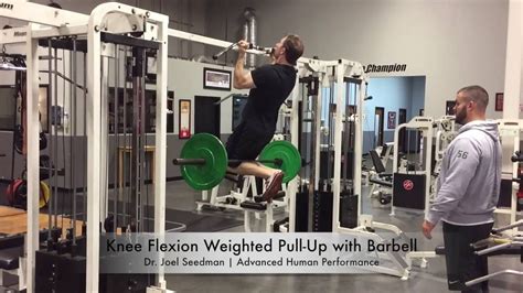 Knee Flexion Weighted Pull Upschin Ups With Barbell Youtube