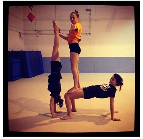 Gymnastics Acro 3 Person Yoga Poses Partner Yoga Poses Acro Yoga Poses