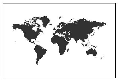 Die ganze welt in ihren räumen! Weltkarte Schablone A4 Zum Ausdrucken