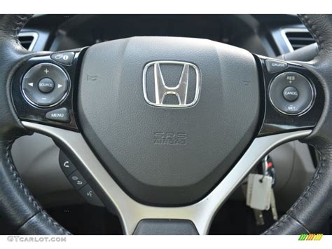 2013 Honda Civic Ex L Sedan Gray Steering Wheel Photo 102818299