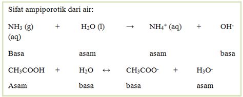 Dari Zat Zat Berikut Yang Dapat Berperan Sebagai Asam Dan Basa Bronsted