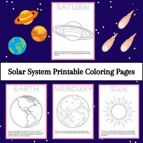 Pre K Solar System Printables