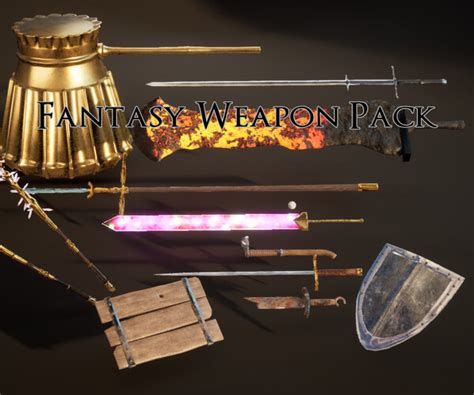 Artstation Fantasy Weapon Pack Game Assets