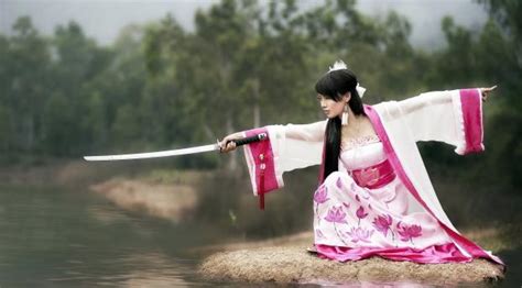 1080x1080 Girl Samurai Sword 1080x1080 Resolution Wallpaper Hd Girls