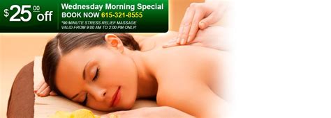 25 Off On Wednesday Morning Special Massage 90 Minute Stress Relief