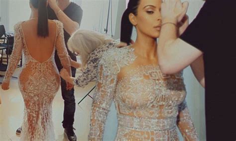 Kim Kardashian Shares Pictures From Met Gala 2015 Look Daily Mail Online