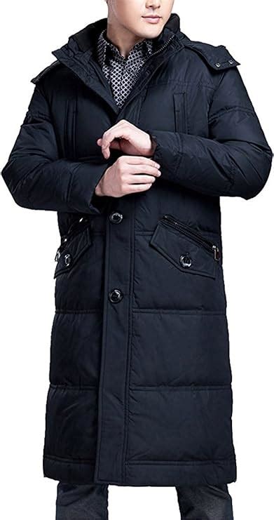 sunrolan herren mantel wintermantel daunenmantel steppmantel mit kapuze daunenjacke lang amazon