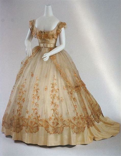 Viennese Ballgown 1865 Historical Dresses Vintage Gowns Ball Gowns