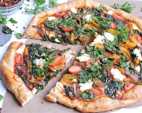 Gourmet Veggie And Ricotta Cheese Pizza Beautiful Eats And Things