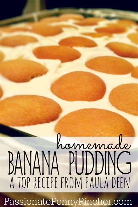 She serves up a french vanilla pudding with cream cheese that is so rich and creamy. Paula Deen's Banana Pudding (mmmmm. . . ) | Homemade ...