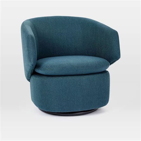 Explore 42 listings for grey leather swivel chair at best prices. Crescent Swivel Chair - Teal | west elm Australia