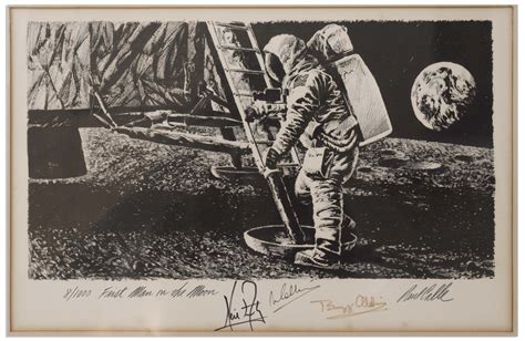 Lot Detail Apollo 11 Crew Signed Limited Edition Of The Famous Paul