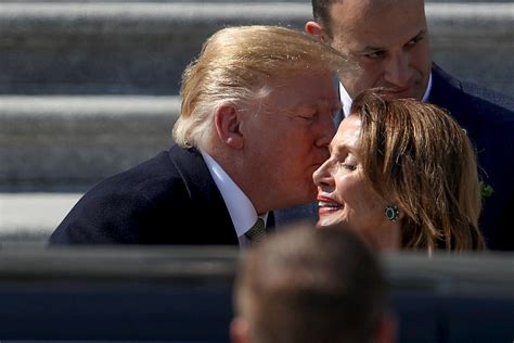 Donald Trump Kisses Nancy Pelosi On The Cheek In Dc