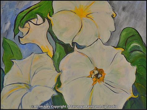 Este programa é avaliado para todos e é para espectadores de. Georgia O'Keeffe Flowers - Saratoga Paint and Sip Studio