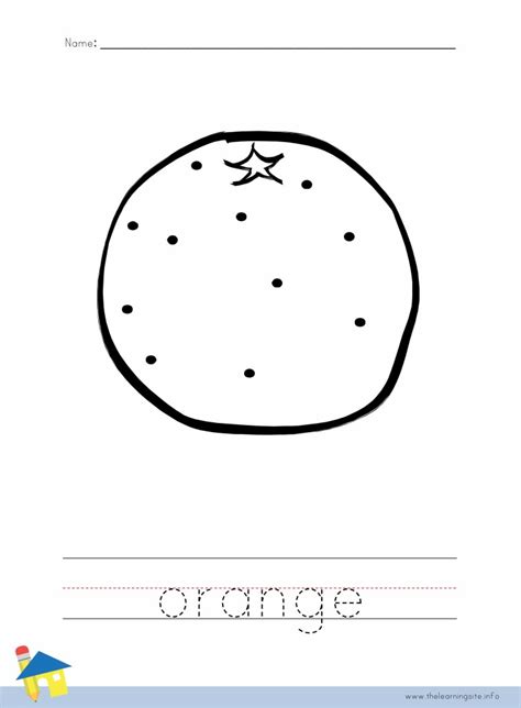 Check spelling or type a new query. Orange Coloring Worksheet - The Learning Site
