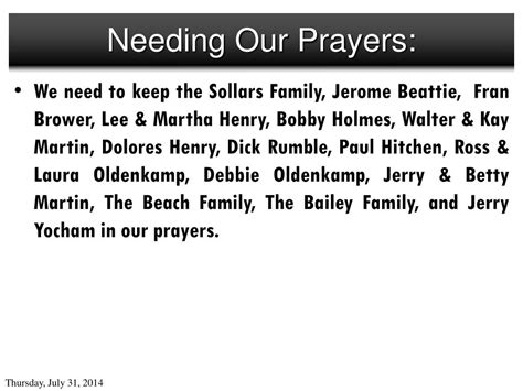 Ppt Needing Our Prayers Powerpoint Presentation Free Download Id