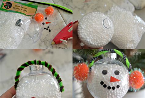 Diy Simple Snowman Christmas Ornament Hip2save