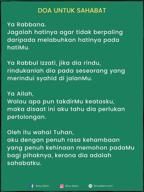 Doa Untuk Sahabat Kawan Baik Persahabatan Kerana Allah Doa Quran Sahabat