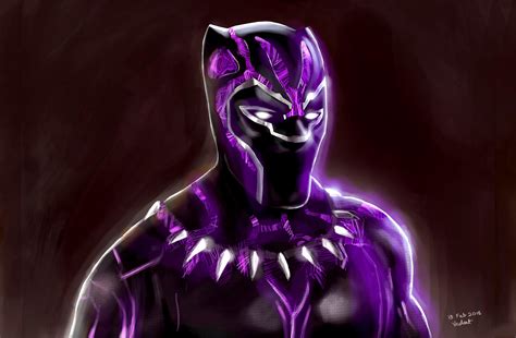 Black Panther Fan Art Digital Painting Black Panther Marvel Black