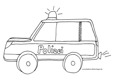 Blaulicht und martinshorn helfen den weg frei zu machen. Polizeiauto mit Blaulicht Ausmalbild 78 Malvorlage Polizei ...
