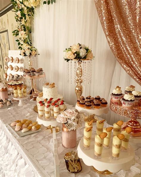 Rose Gold And Florals Bridalwedding Shower Party Ideas Photo 2 Of 5