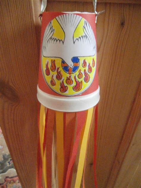 Pentecost Windsock Made From A Paper Or Polystyrene Cup Pentecost