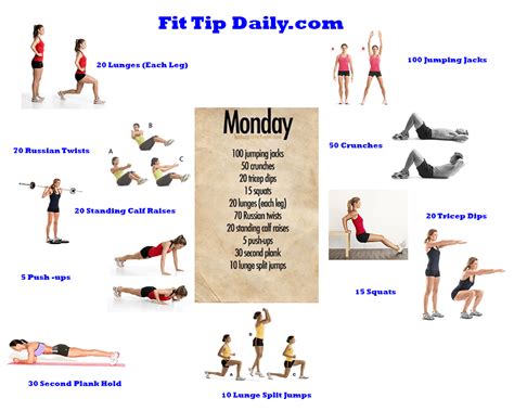 Pinterest Exercises Dissected Monday Fit Tip Daily