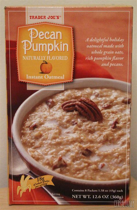 Review Trader Joes Pecan Pumpkin Oatmeal Cerealously