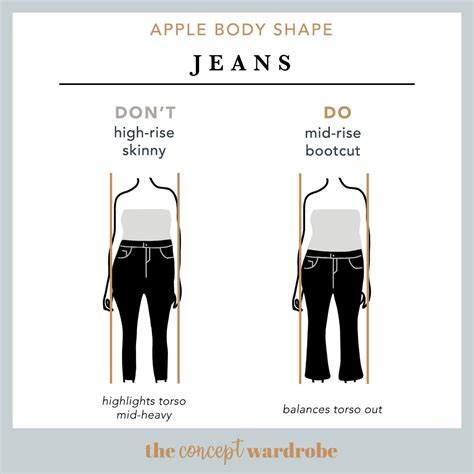 Apple Body Shape Jeans Dos And Donts