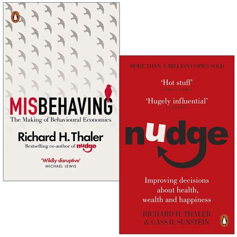 richard h thaler collection 2 books set misbehaving nudge the book bundle