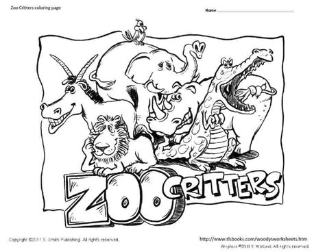 We have here pets and wild animals, birds and fishes, reptiles, real and fantastic animals. Zoo Critters Coloring Page