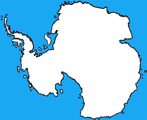 Blank Map Of Antarctica By Dinospain On Deviantart