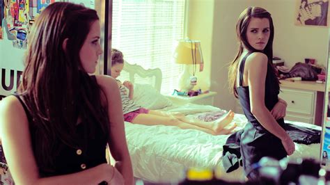 emma watson actress celebrity brunette women women indoors two women in bed legs