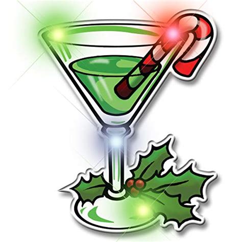Flashingblinkylights Light Up Christmas Martini Flashing Blinking Led