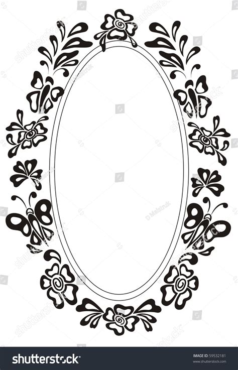 Download Frame Ellipse Stock Vector 59532181 - Shutterstock