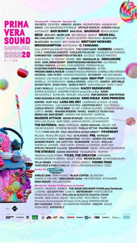 Past acts include sonic youth. primavera 2020 line-up'ı alev alev - playtuşu