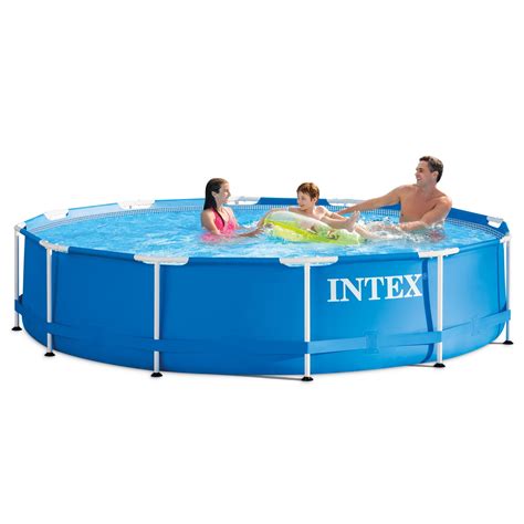Intex 12 X 39 Inch Metal Frame Above Ground Swimming Pool
