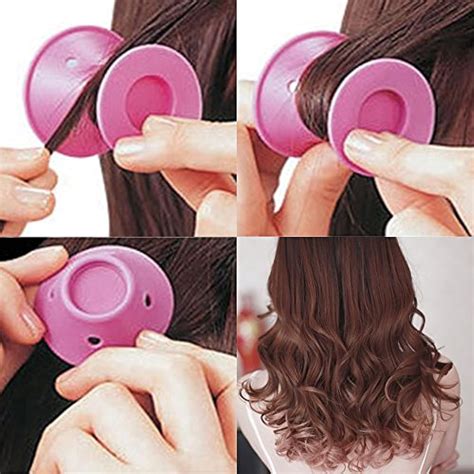 Hair Curler Silicone Rollers Magic Twist Spiral Curlers Heatless No
