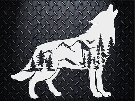 Download Nature Wolf decal **Choose your size**Car Decal, Laptop Decal, Mug decal ,Tumbler Decal, Cup ...