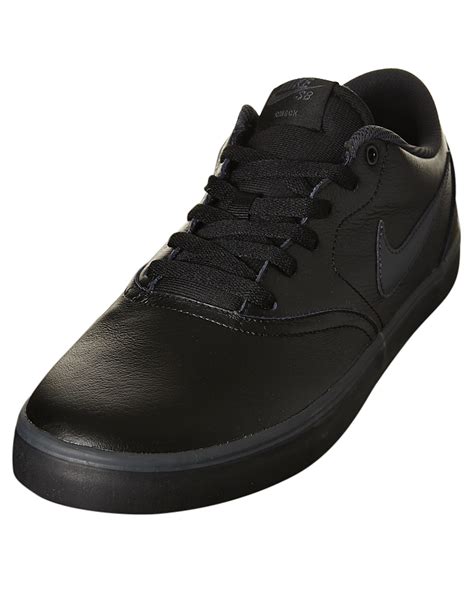 Nike Womens Sb Check Solar Leather Bts Shoe Black