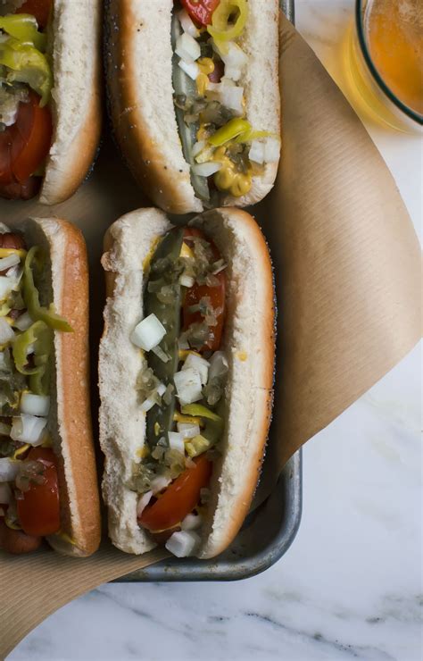 Chicago Style Hot Dogs With Diy Poppy Seed Buns A Cozy Kitchen